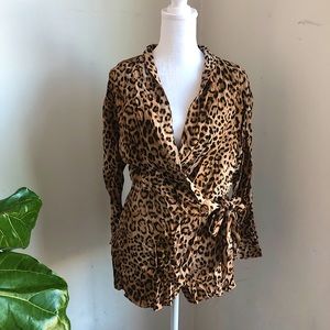 ZARA leopard print romper